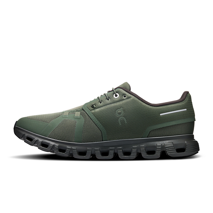 On Running Cloud 6 Running Shoe (Men) - Thyme/Espresso Athletic - Running - Cushion - The Heel Shoe Fitters