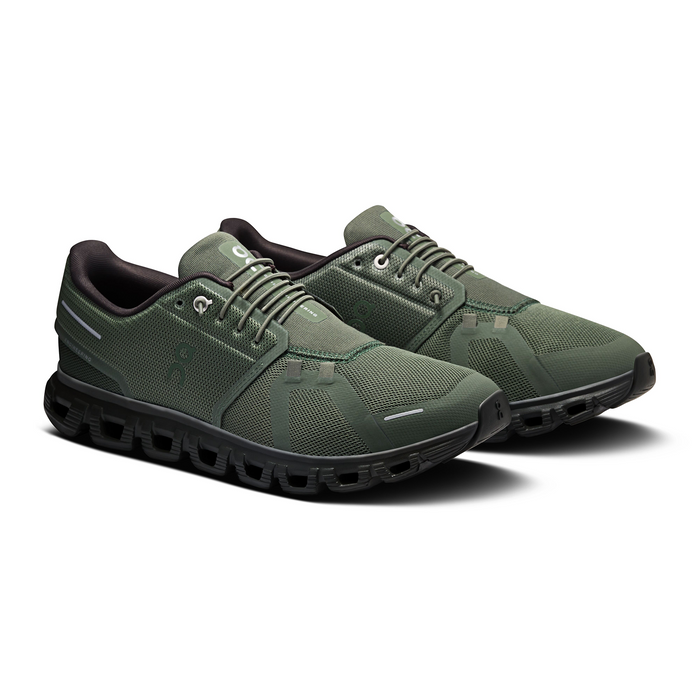 On Running Cloud 6 Running Shoe (Men) - Thyme/Espresso Athletic - Running - Cushion - The Heel Shoe Fitters