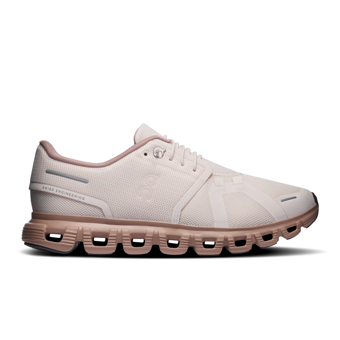 On Running Cloud 6 Running Shoe (Women) - Oyster/Biscuit Athletic - Running - Cushion - The Heel Shoe Fitters