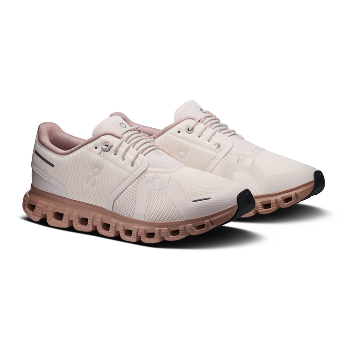 On Running Cloud 6 Running Shoe (Women) - Oyster/Biscuit Athletic - Running - Cushion - The Heel Shoe Fitters
