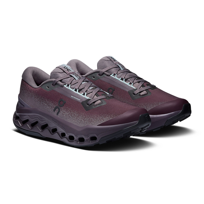 On Running Cloudsurfer Trail 2 Waterproof Running Shoe (Women) - Urchin/Pebble Athletic - Running - Trail - The Heel Shoe Fitters