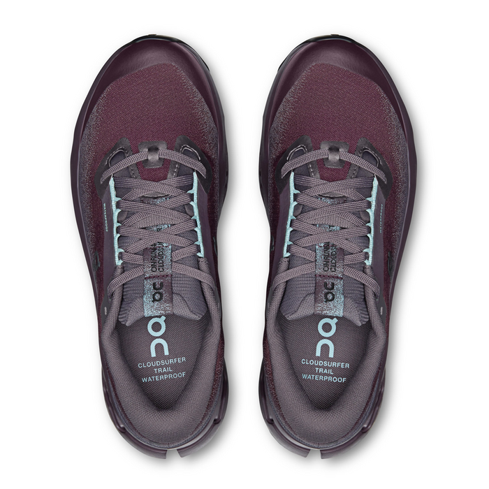 On Running Cloudsurfer Trail 2 Waterproof Running Shoe (Women) - Urchin/Pebble Athletic - Running - Trail - The Heel Shoe Fitters