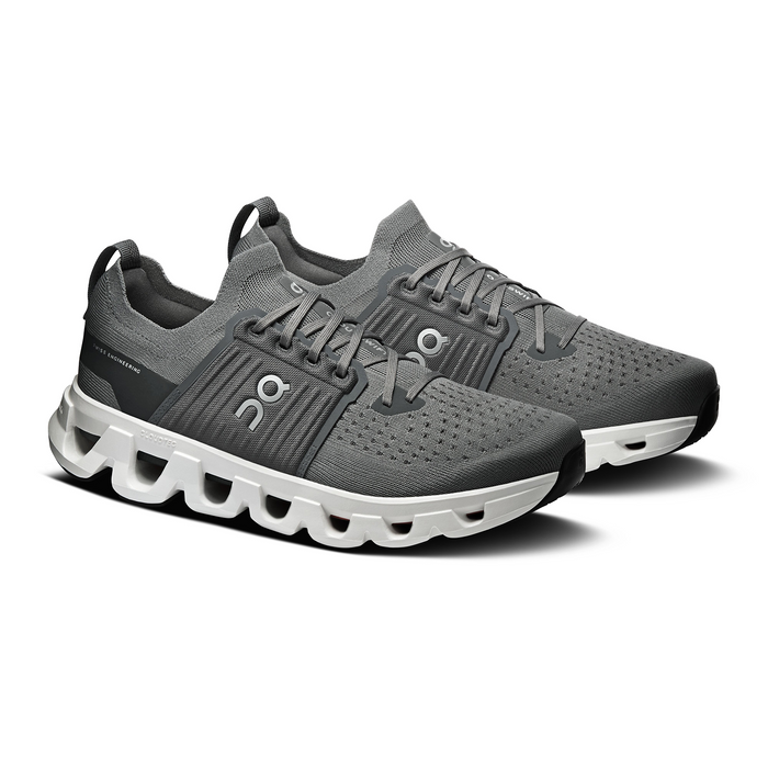 On Running Cloudswift 4 Running Shoe (Men) - Rock/White Athletic - Running - Cushion - The Heel Shoe Fitters