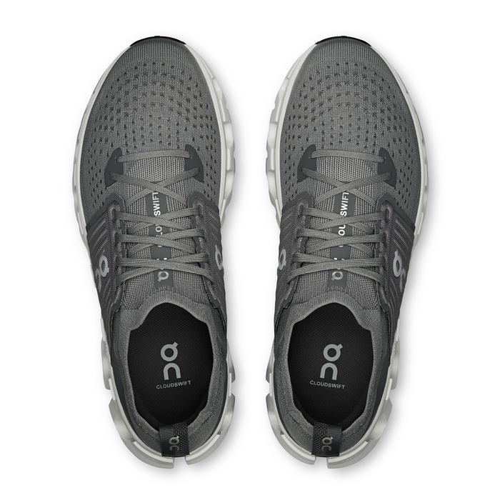 On Running Cloudswift 4 Running Shoe (Men) - Rock/White Athletic - Running - Cushion - The Heel Shoe Fitters