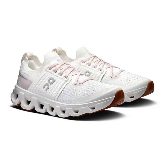 On Running Cloudswift 4 Running Shoe (Women) - White/Lily Athletic - Running - Cushion - The Heel Shoe Fitters