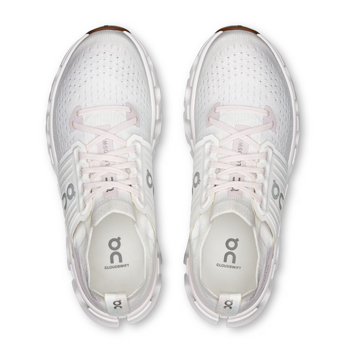 On Running Cloudswift 4 Running Shoe (Women) - White/Lily Athletic - Running - Cushion - The Heel Shoe Fitters