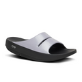 Oofos OOahh Luxe Slide (Women) - Black/Lavender Bliss Sandal - Slide - The Heel Shoe Fitters