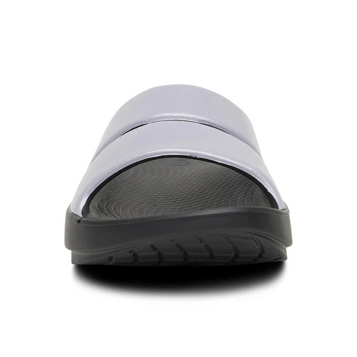 Oofos OOahh Luxe Slide (Women) - Black/Lavender Bliss Sandal - Slide - The Heel Shoe Fitters