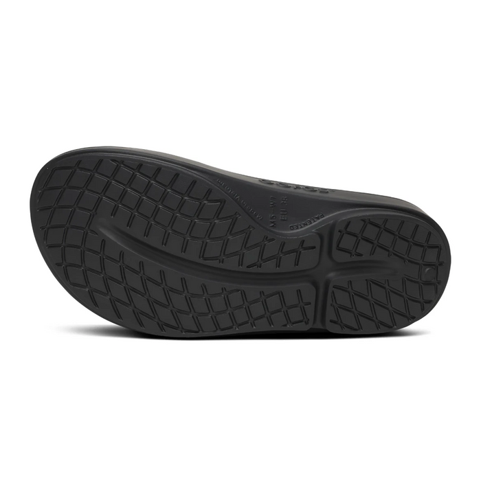 Oofos OOahh Luxe Slide (Women) - Black/Lavender Bliss Sandal - Slide - The Heel Shoe Fitters