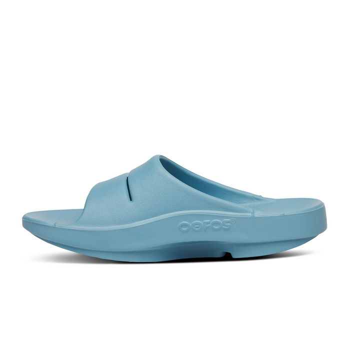 Oofos OOahh Slide Sandal (Unisex) - Ocean Blue Sandal - Slide - The Heel Shoe Fitters