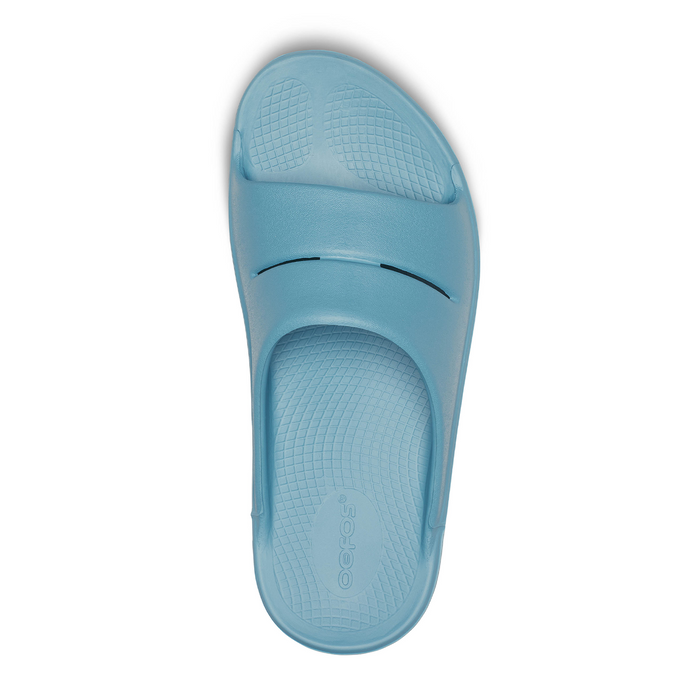 Oofos OOahh Slide Sandal (Unisex) - Ocean Blue Sandal - Slide - The Heel Shoe Fitters