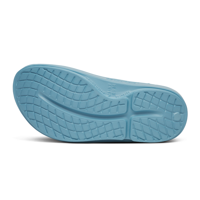Oofos OOahh Slide Sandal (Unisex) - Ocean Blue Sandal - Slide - The Heel Shoe Fitters