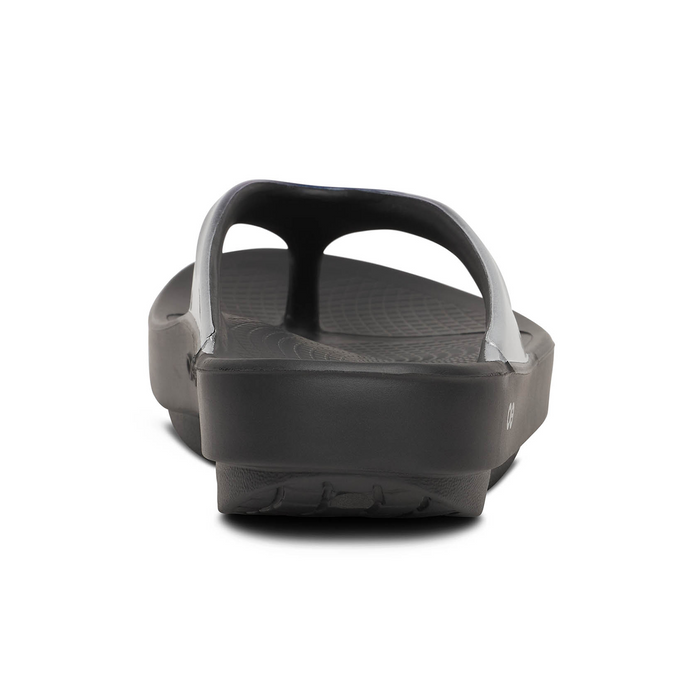 Oofos OOlala Luxe Sandal (Women) - Shimmer Blue Sandal - Thong - The Heel Shoe Fitters