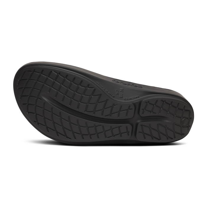 Oofos OOlala Luxe Sandal (Women) - Shimmer Blue Sandal - Thong - The Heel Shoe Fitters