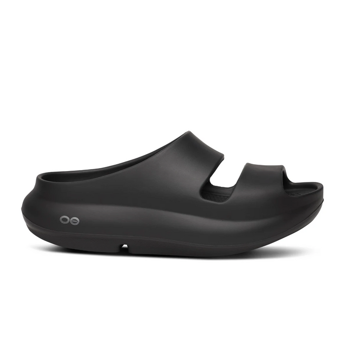 Oofos OOyea Slide (Women) - Black Sandal - Slide - The Heel Shoe Fitters