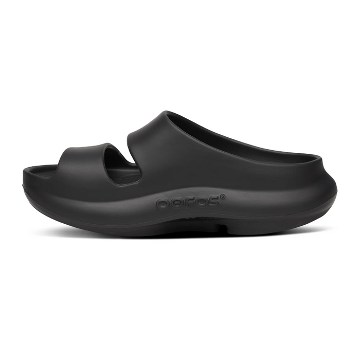 Oofos OOyea Slide (Women) - Black Sandal - Slide - The Heel Shoe Fitters