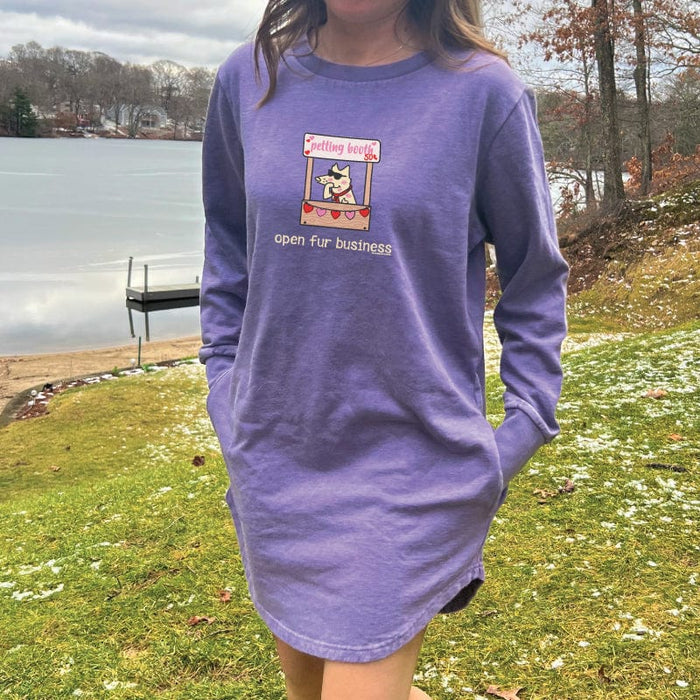 Open Fur Business - Sweatshirt Dress