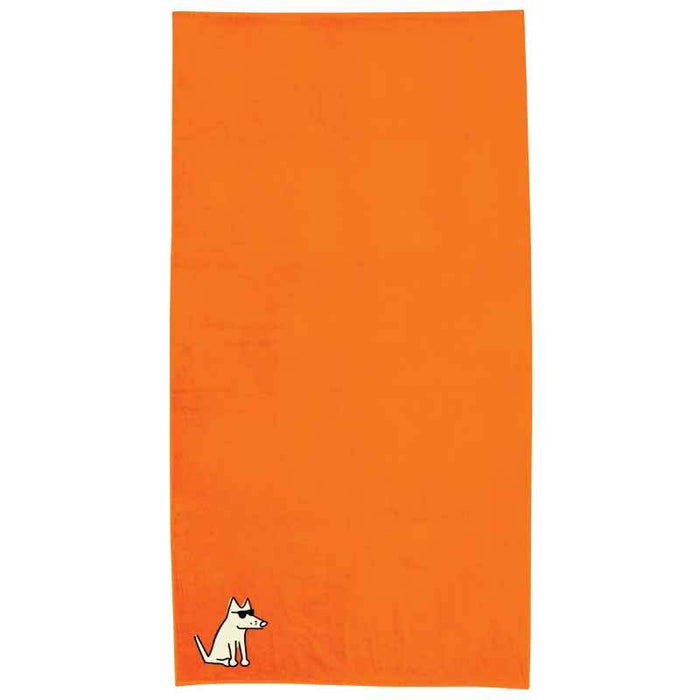Orange Plush Oversized Beach Towel