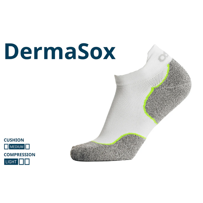 OS1st Dermasox Lotion Sock (Unisex) - White Accessories - Socks - Performance - The Heel Shoe Fitters