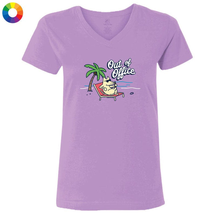 Out of Office - Ladies T-Shirt V-Neck