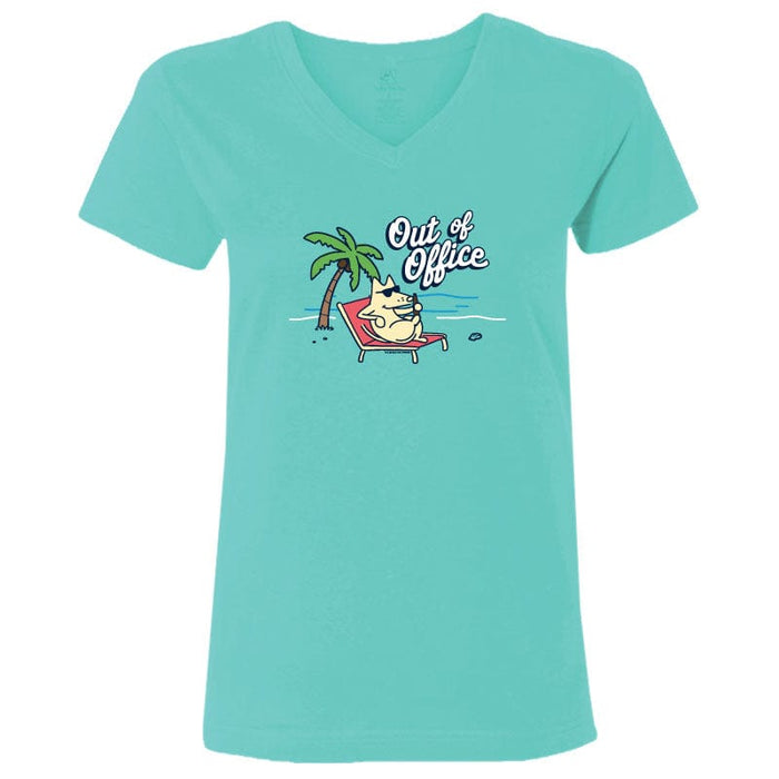 Out of Office - Ladies T-Shirt V-Neck