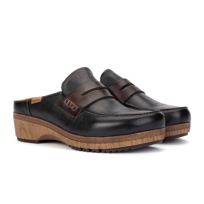 Pikolinos Granada W0W-3960C1 Clog (Women) - Black Dress-Casual - Clogs & Mules - The Heel Shoe Fitters