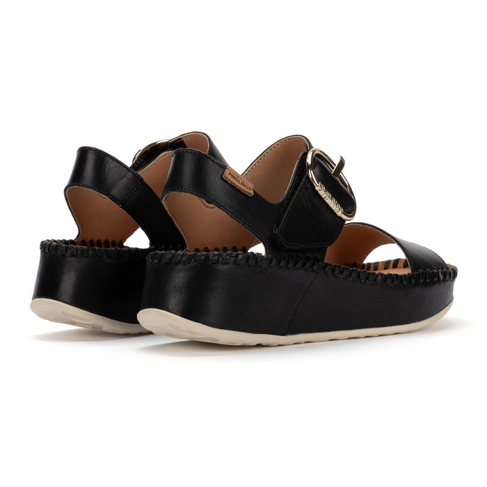 Pikolinos Marina W1C-0709 Wedge Sandal (Women) - Black Sandal - Heel/Wedge - The Heel Shoe Fitters