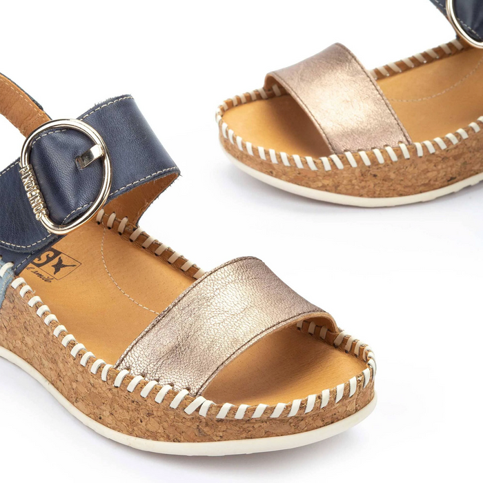 Pikolinos Marina W1C-0709CLC1 Wedge Sandal (Women) - Stone Sandal - Heel/Wedge - The Heel Shoe Fitters