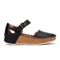 Pikolinos Marina W1C-0893 Wedge Sandal (Women) - Black Sandal - Heel/Wedge - The Heel Shoe Fitters