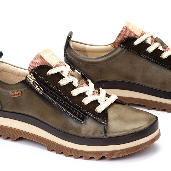 Pikolinos Vigo W3W-6979C5 Sneaker (Women) - Sage Athletic - Casual - Lace Up - The Heel Shoe Fitters