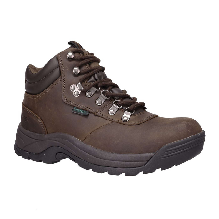 Propet Cliff Walker Mid Boot (Men) - Brown Crazy Horse Hiking - Mid - The Heel Shoe Fitters