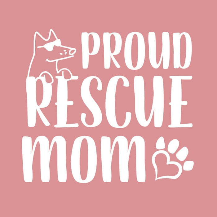 Proud Rescue Mom - Ladies T-Shirt V-Neck