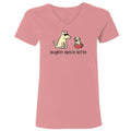 Pugkin Spice Latte - Ladies T-Shirt V-Neck
