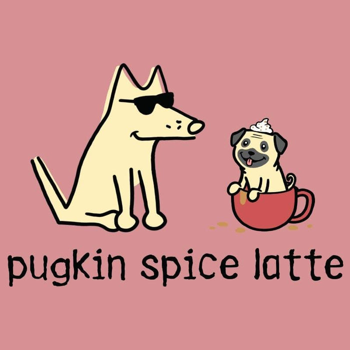 Pugkin Spice Latte - Ladies T-Shirt V-Neck