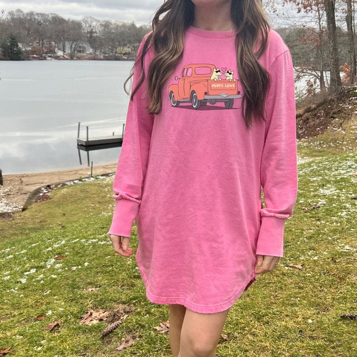 Puppy Love - Sweatshirt Dress
