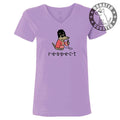 R-E-S-P-E-C-T  -  Ladies T-Shirt V-Neck