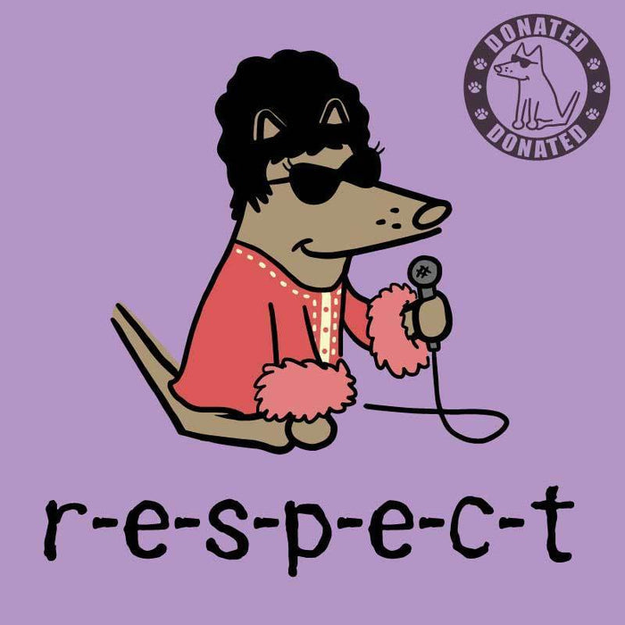 R-E-S-P-E-C-T  -  Ladies T-Shirt V-Neck