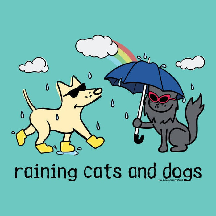 Raining Cats and Dogs - Ladies T-Shirt V-Neck