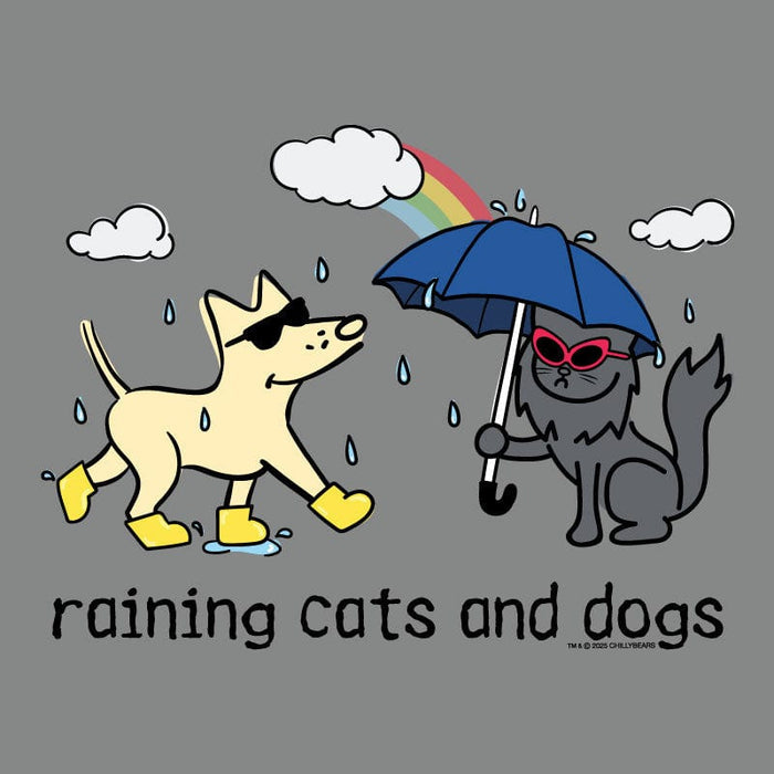 Raining Cats and Dogs - Ladies T-Shirt V-Neck
