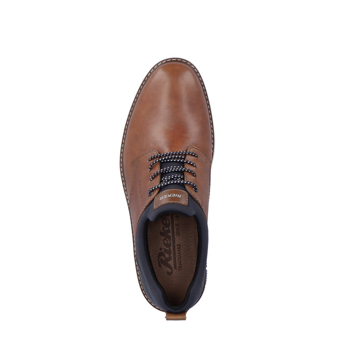 Rieker Dustin 54 Slip On (Men) - Nuss/Lake/Navy/Amaretto Dress-Casual - Oxford - The Heel Shoe Fitters