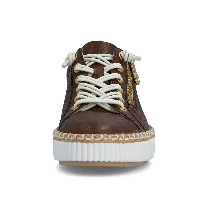 Rieker Enya 40 Sneaker (Women) - Chestnut Athletic - Casual - Lace Up - The Heel Shoe Fitters