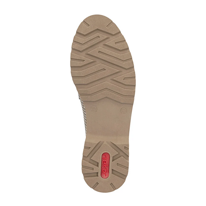 Rieker Gitta 45561 Loafer (Women) - Beige/Schwarz Dress-Casual - Loafer - The Heel Shoe Fitters