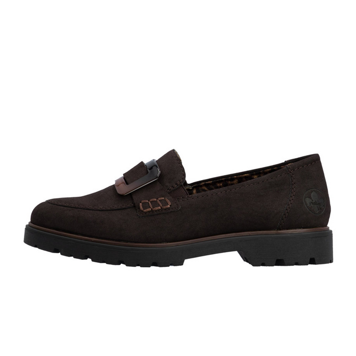 Rieker Gitta 45561 Loafer (Women) - Nougat Dress-Casual - Loafer - The Heel Shoe Fitters