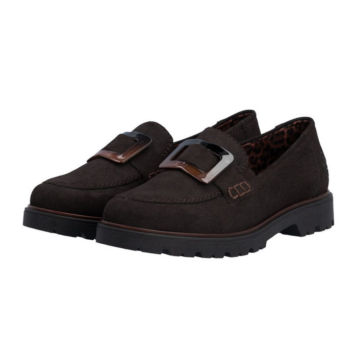 Rieker Gitta 45561 Loafer (Women) - Nougat Dress-Casual - Loafer - The Heel Shoe Fitters