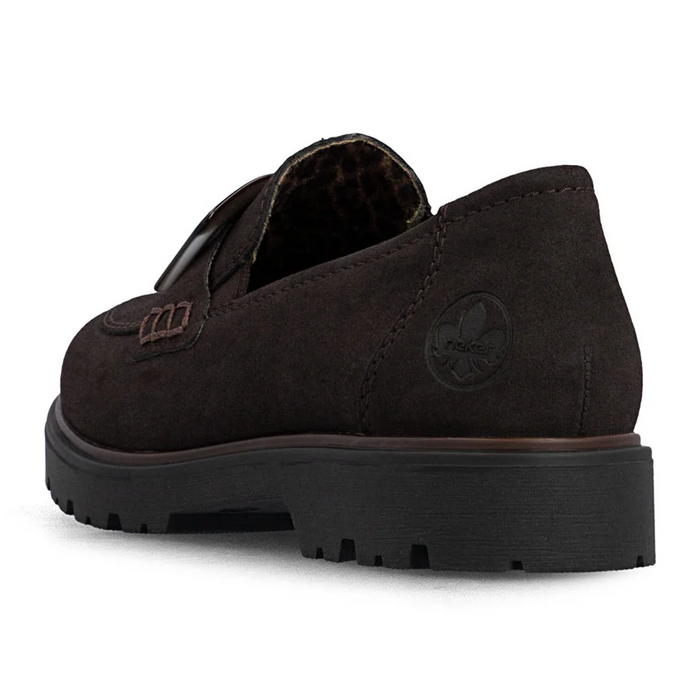 Rieker Gitta 45561 Loafer (Women) - Nougat Dress-Casual - Loafer - The Heel Shoe Fitters