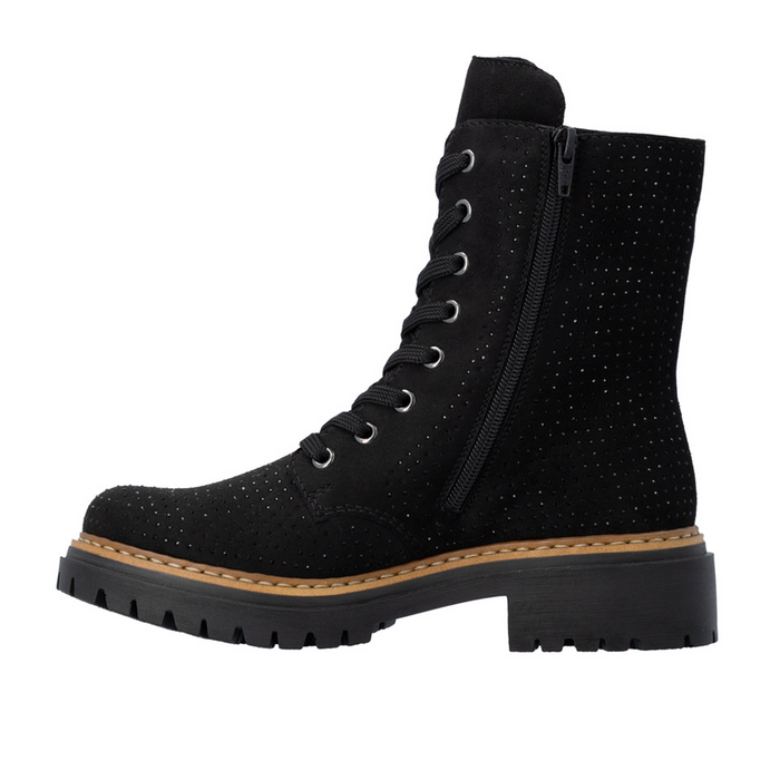 Rieker Pearl 72609 Lace Up Boot (Women) - Schwarz Boots - Casual - Low - The Heel Shoe Fitters