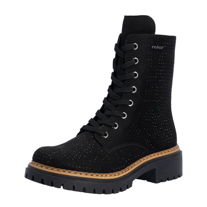 Rieker Pearl 72609 Lace Up Boot (Women) - Schwarz Boots - Casual - Low - The Heel Shoe Fitters