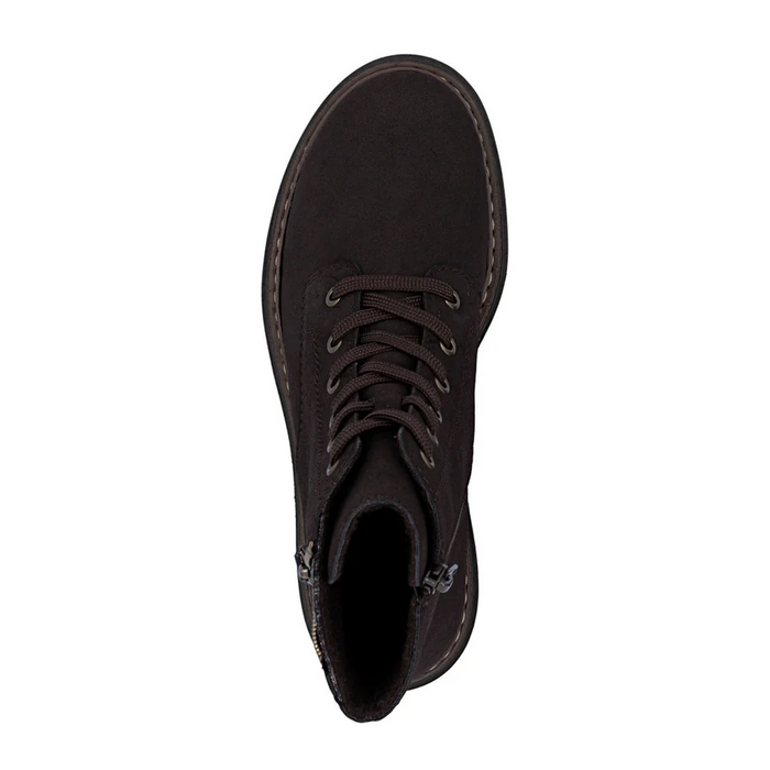 Rieker Pearl 72617 Lace Up Boot (Women) - Nougat/Antik/Espresso Boots - Casual - Low - The Heel Shoe Fitters