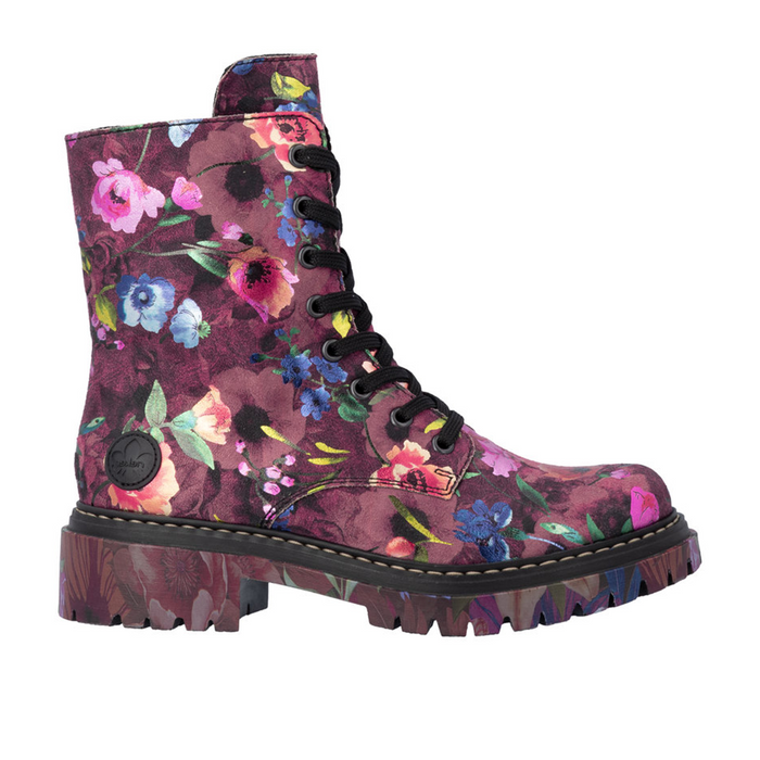 Rieker Pearl 72627 Lace Up Boot (Women) - Multi Boots - Casual - Low - The Heel Shoe Fitters