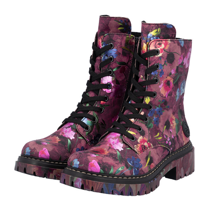 Rieker Pearl 72627 Lace Up Boot (Women) - Multi Boots - Casual - Low - The Heel Shoe Fitters